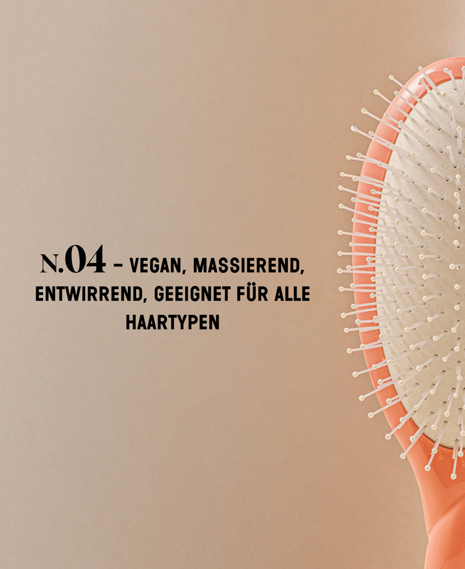 N.04 Die Wunderbare: Entwirrend & Vegan Bürste Koralle