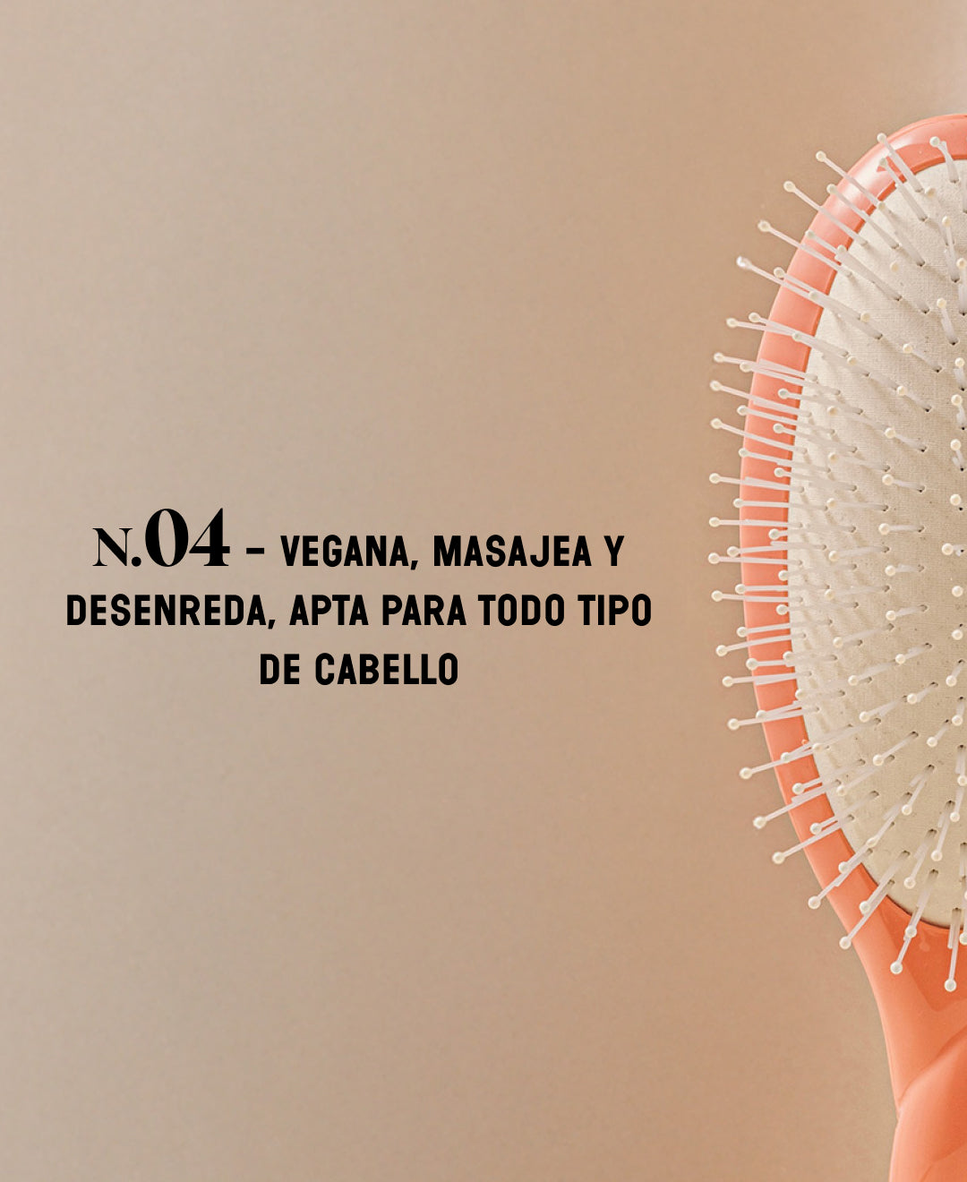 N.04 El Cepillo Desenredante y Masajeador La Miracle Coral
