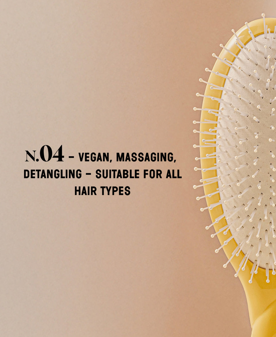 N.04 The Massaging Detangling HairBrush The Miracle Saffron Yellow
