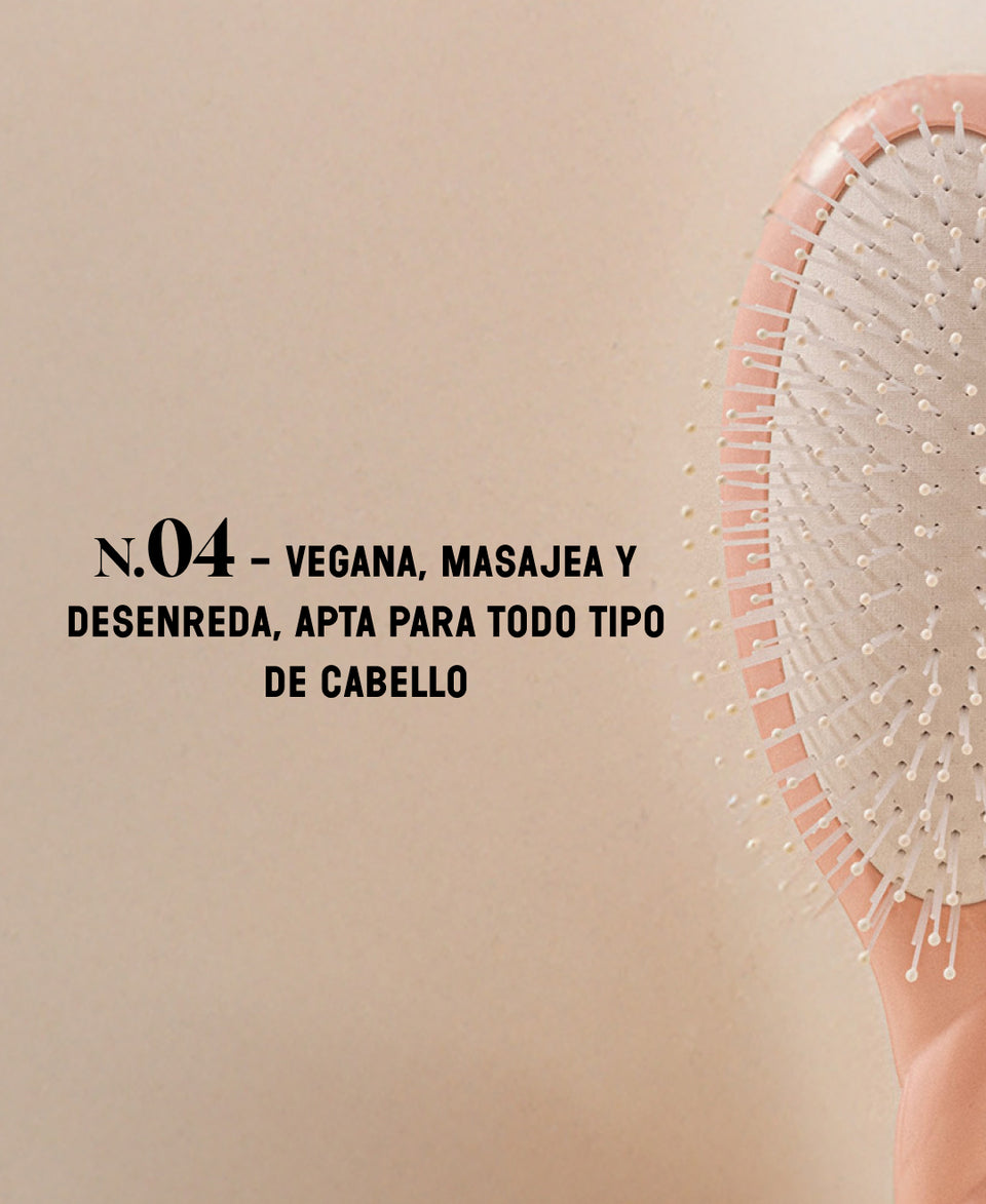 N.04 El Cepillo Desenredante y de Masaje La Miracle Rosa Empolvado