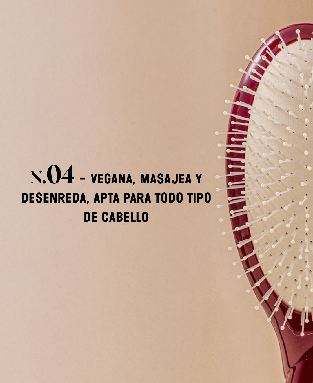 N.04 La Brosse Démêlante & Massante La Miracle Rouge Cerise