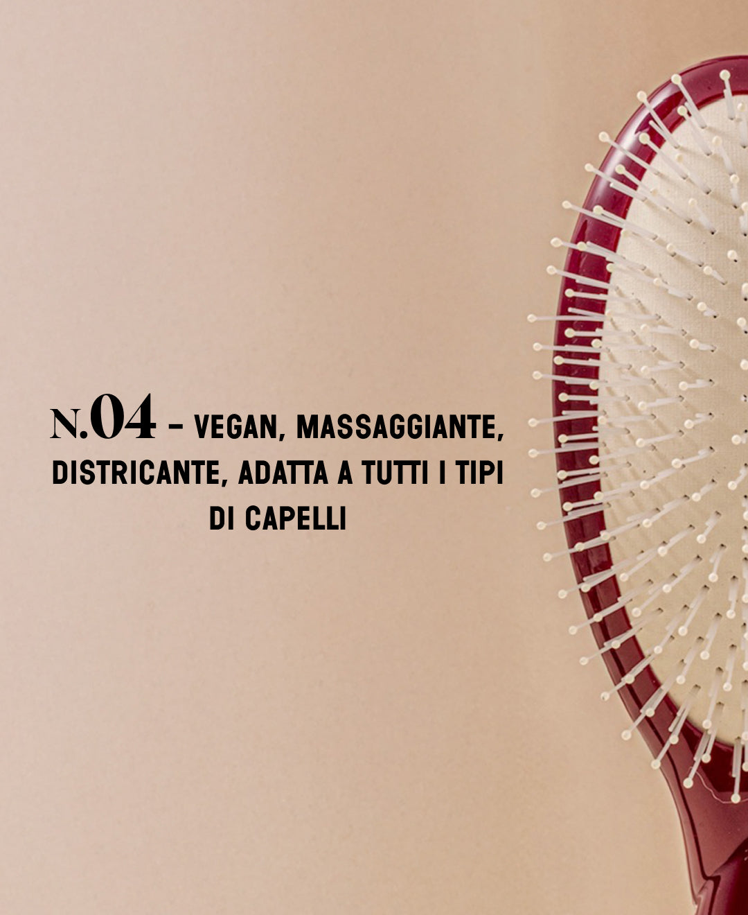 N.04 La Brosse Démêlante & Massante La Miracle Rouge Cerise