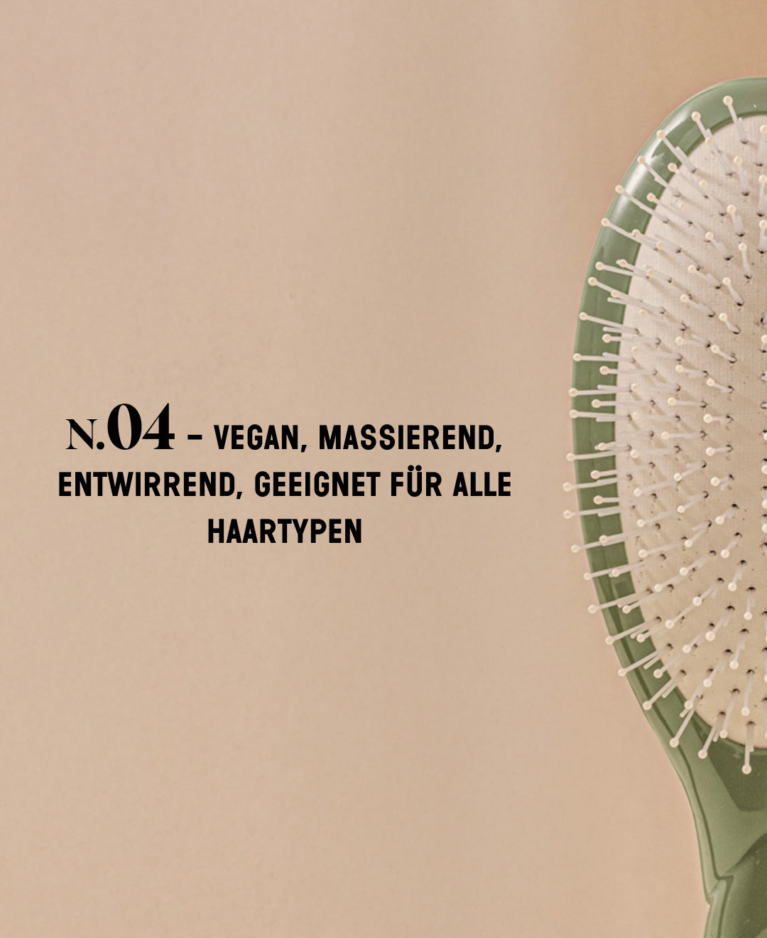 N.04 La Brosse Démêlante & Massante La Miracle Vert Amande
