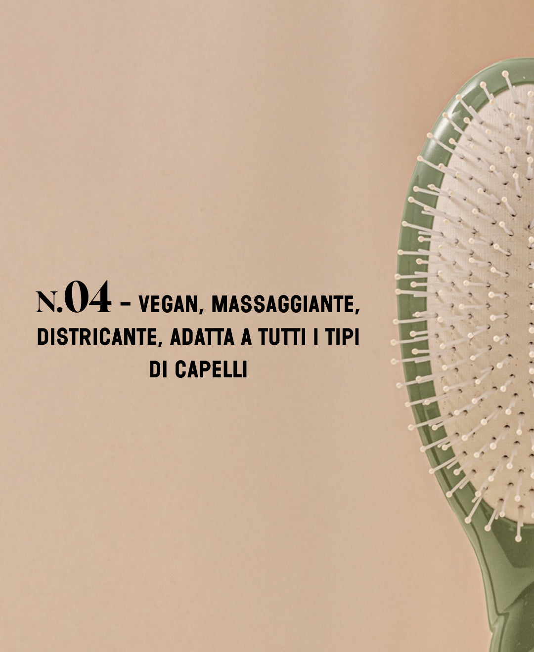 N.04 La Brosse Démêlante & Massante La Miracle Vert Amande