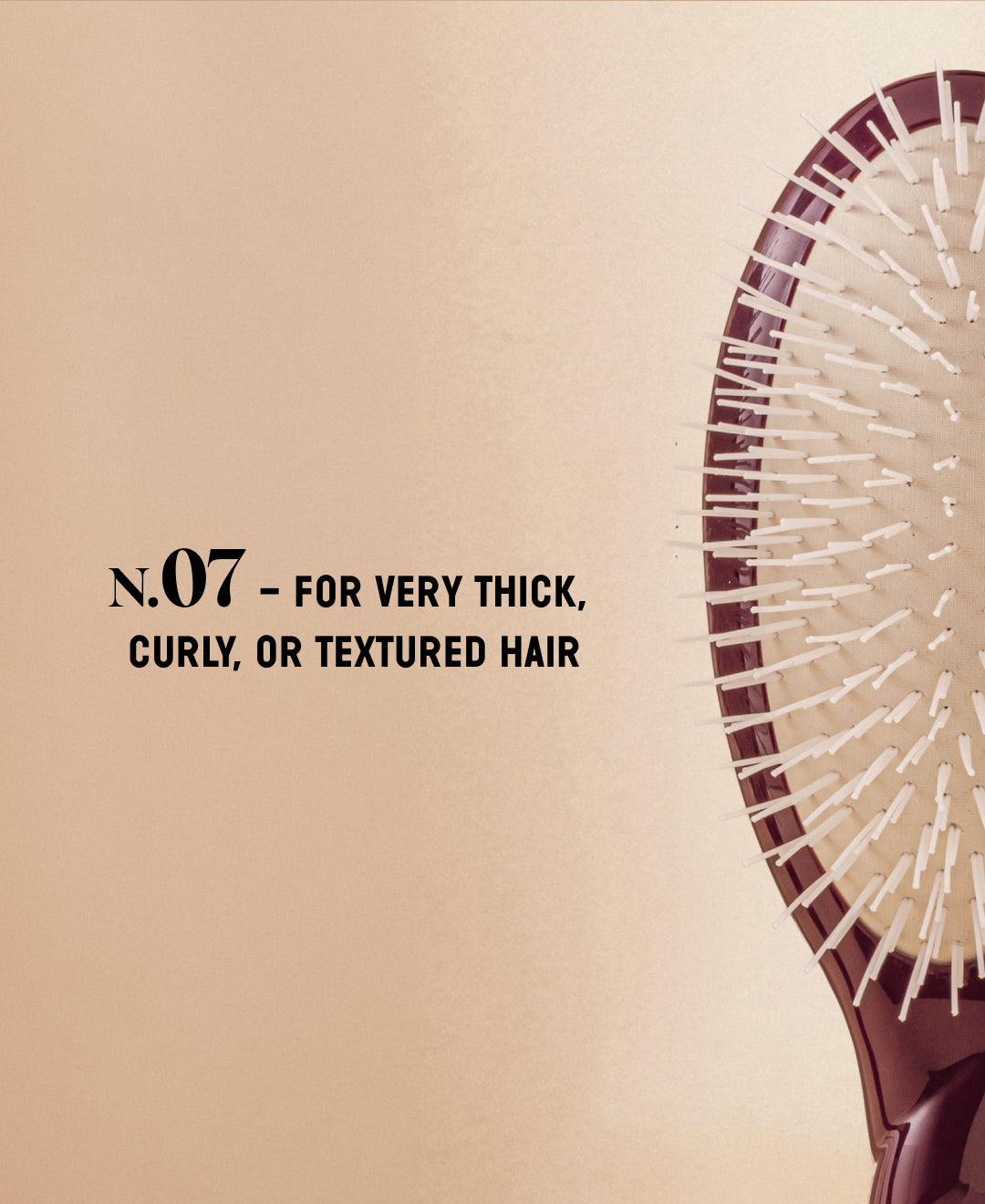 Limited Edition Aubergine N.07 The Stimulating & Detangling HairBrush The Intense