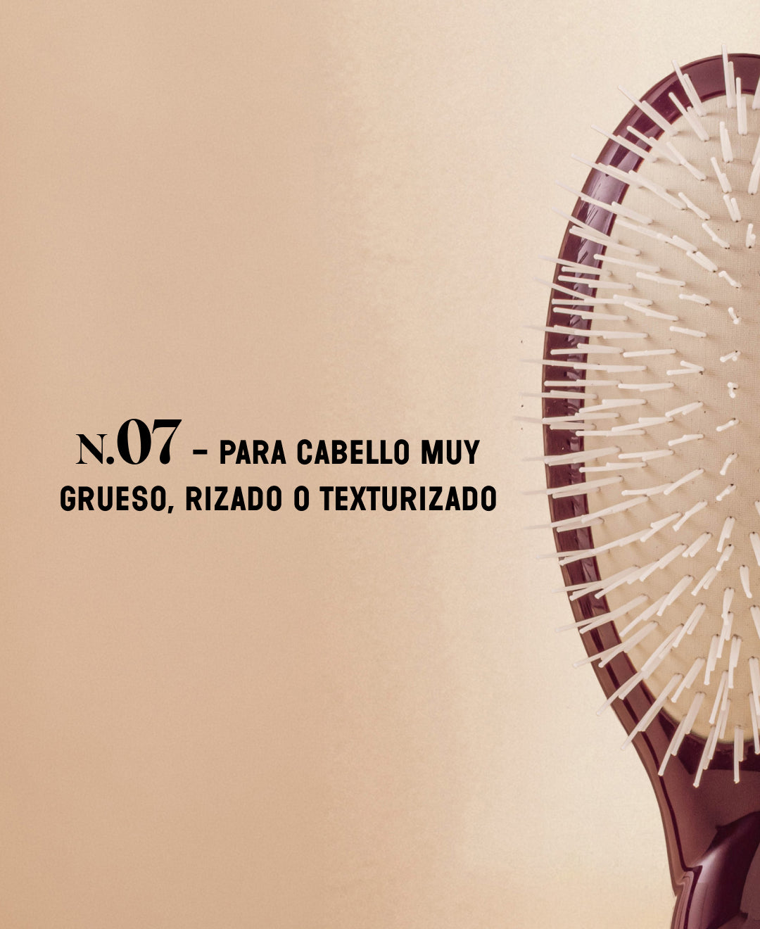 Edición limitada berenjena N.07 El Intenso Desenredante y Estimulante Cepillo