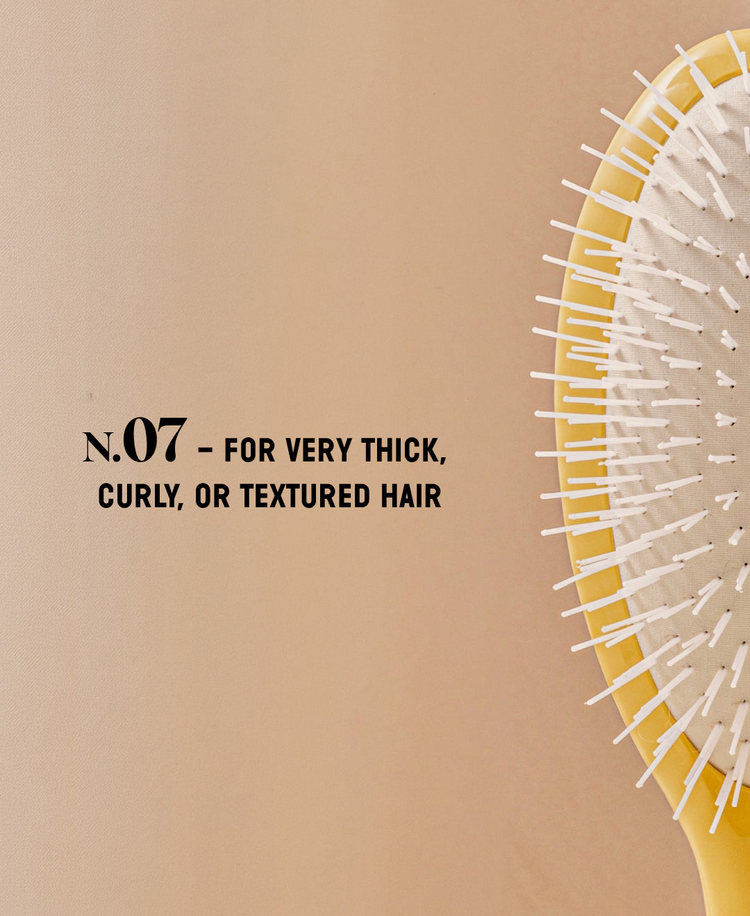N.07 The Stimulating & Detangling HairBrush The Intense Saffron Yellow