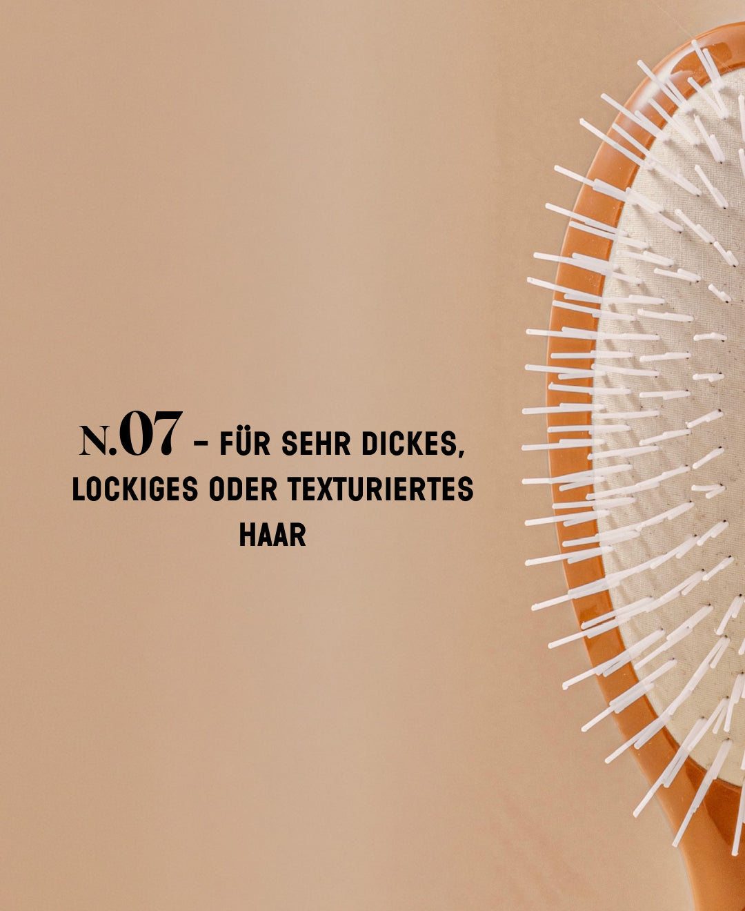 N.07 Die Intense Entwirrend und Stimulierend Bürste Terrakotta