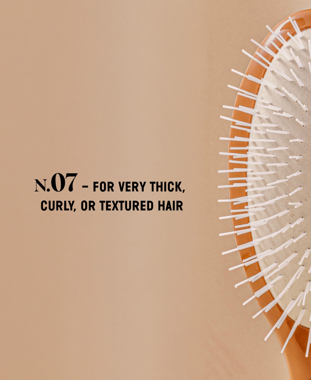 N.07 The Stimulating & Detangling Hair Brush The Intense Terracotta