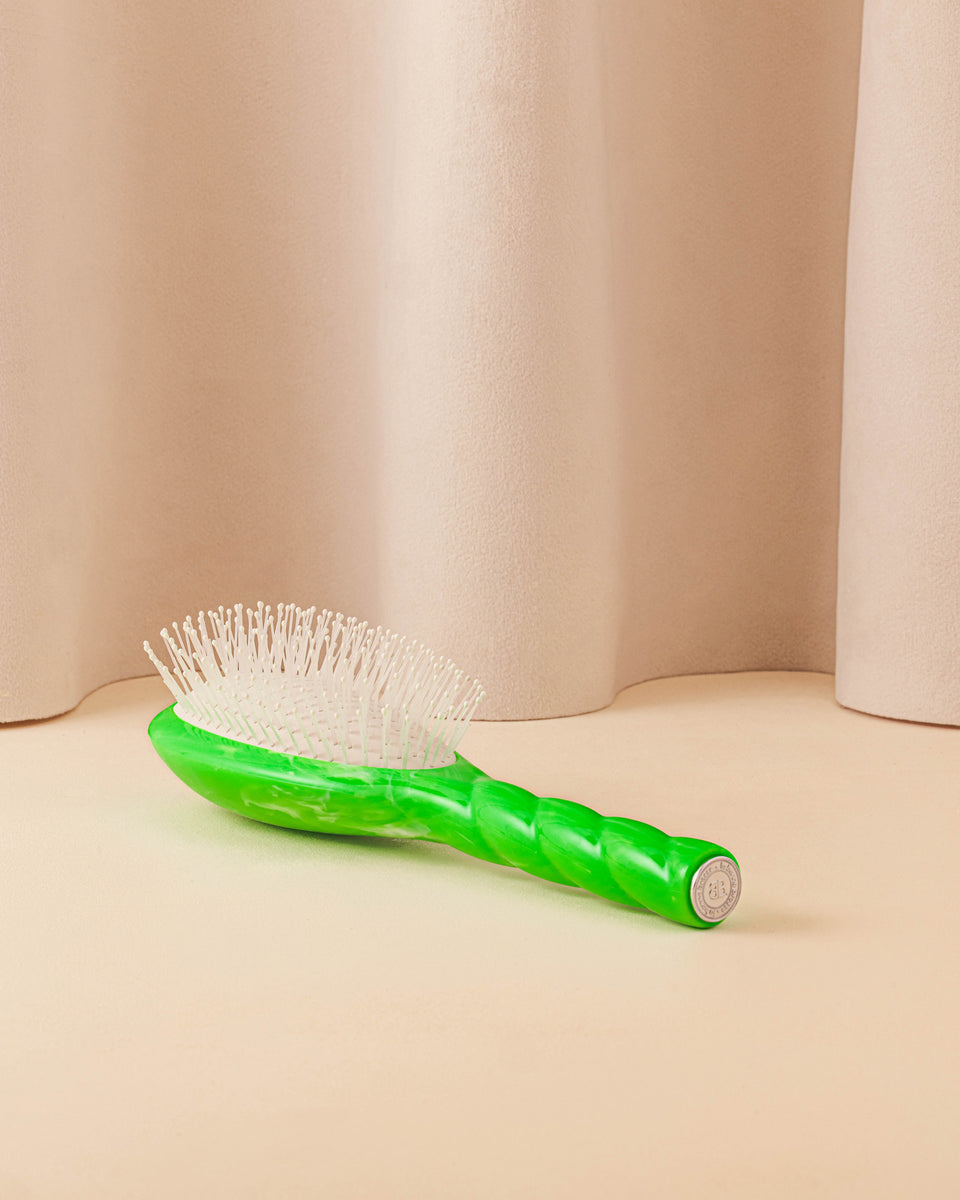 Roseanna x La Bonne Brosse N.04 La Brosse Démêlante & Massante La Miracle Tie & Dye Vert