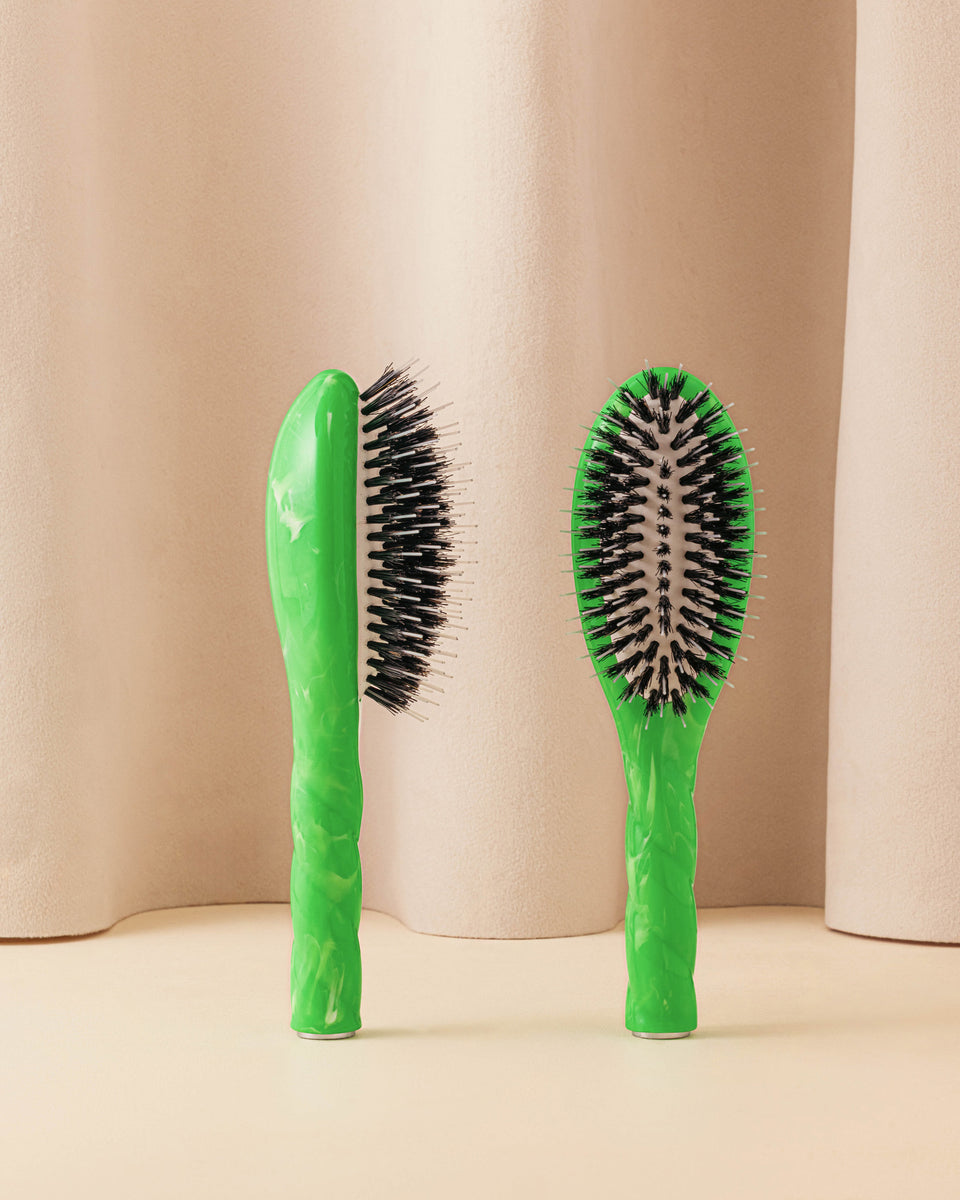 Roseanna x La Bonne Brosse N.02 La Petite Brosse Démêlante & Soin l'Indispensable Tie & Dye Vert