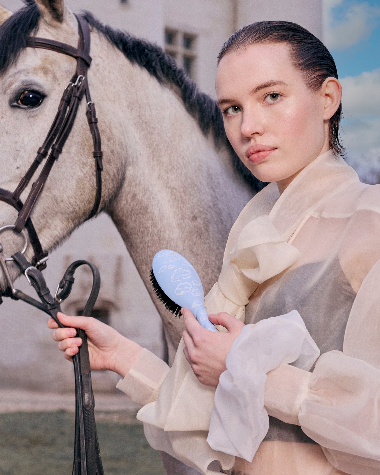 Donatelle Godart x La Bonne Brosse The Large Organza Scrunchie