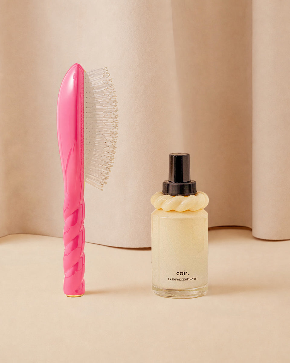 Detangling Duo: La Bonne Brosse Pink October and the Detangling Mist