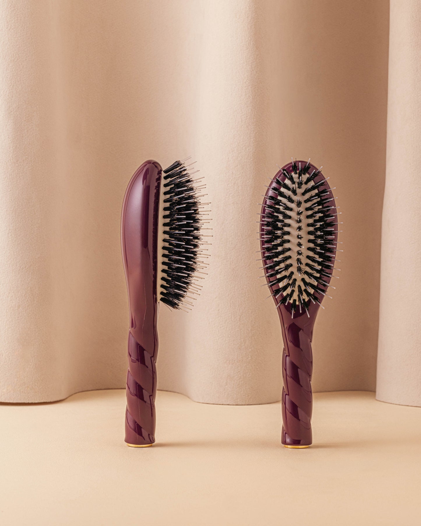 Édition Limitée Aubergine N.02 La Petite Brosse Démêlante & Soin l'Indispensable