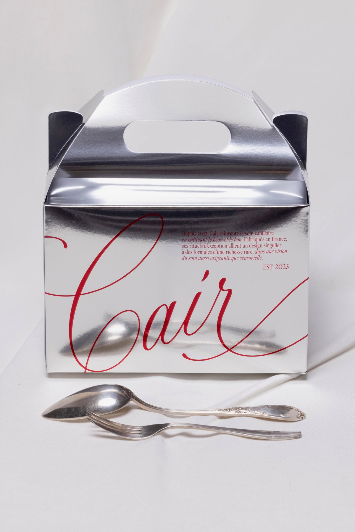 La confezione regalo argentata Cair