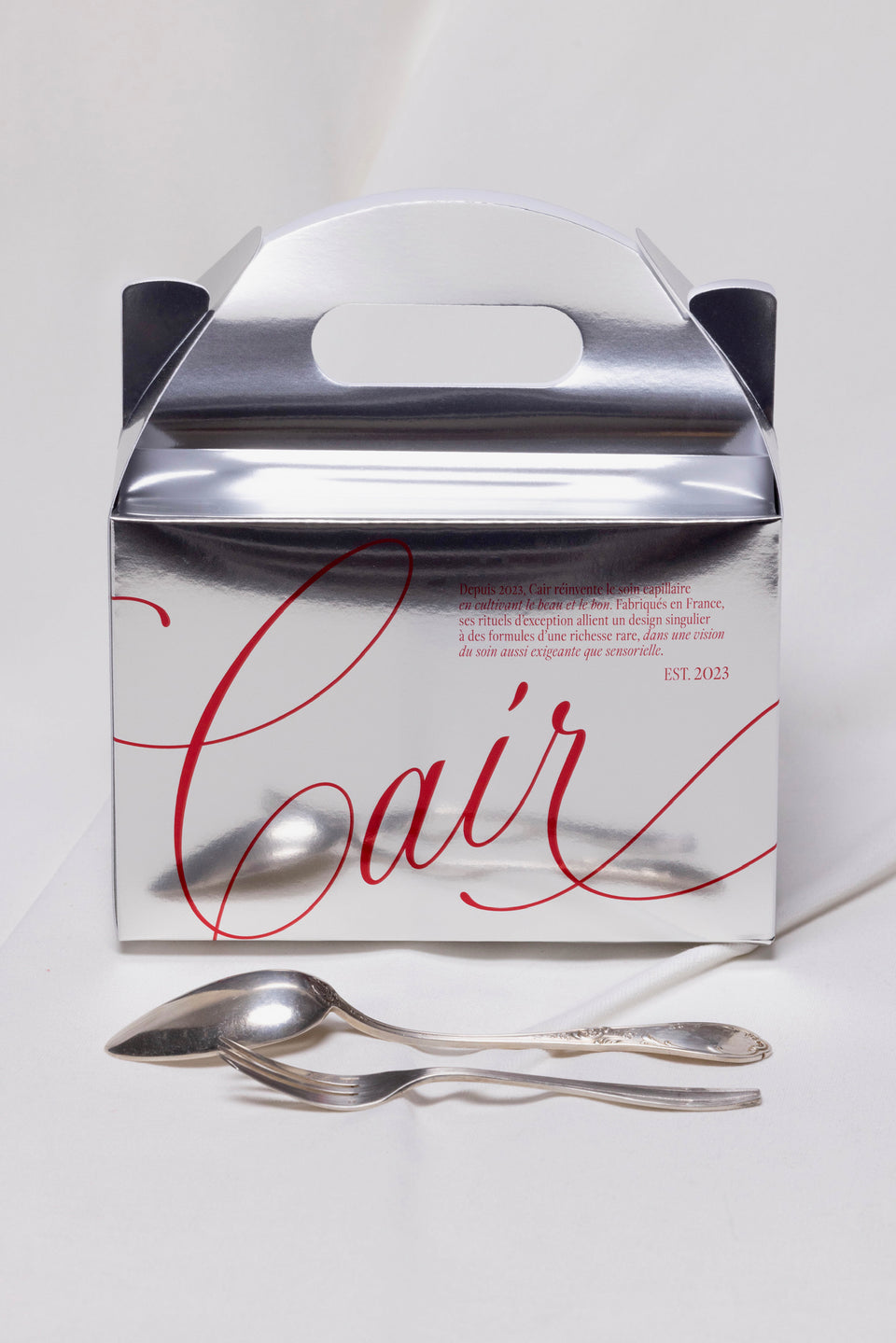 La confezione regalo argentata Cair