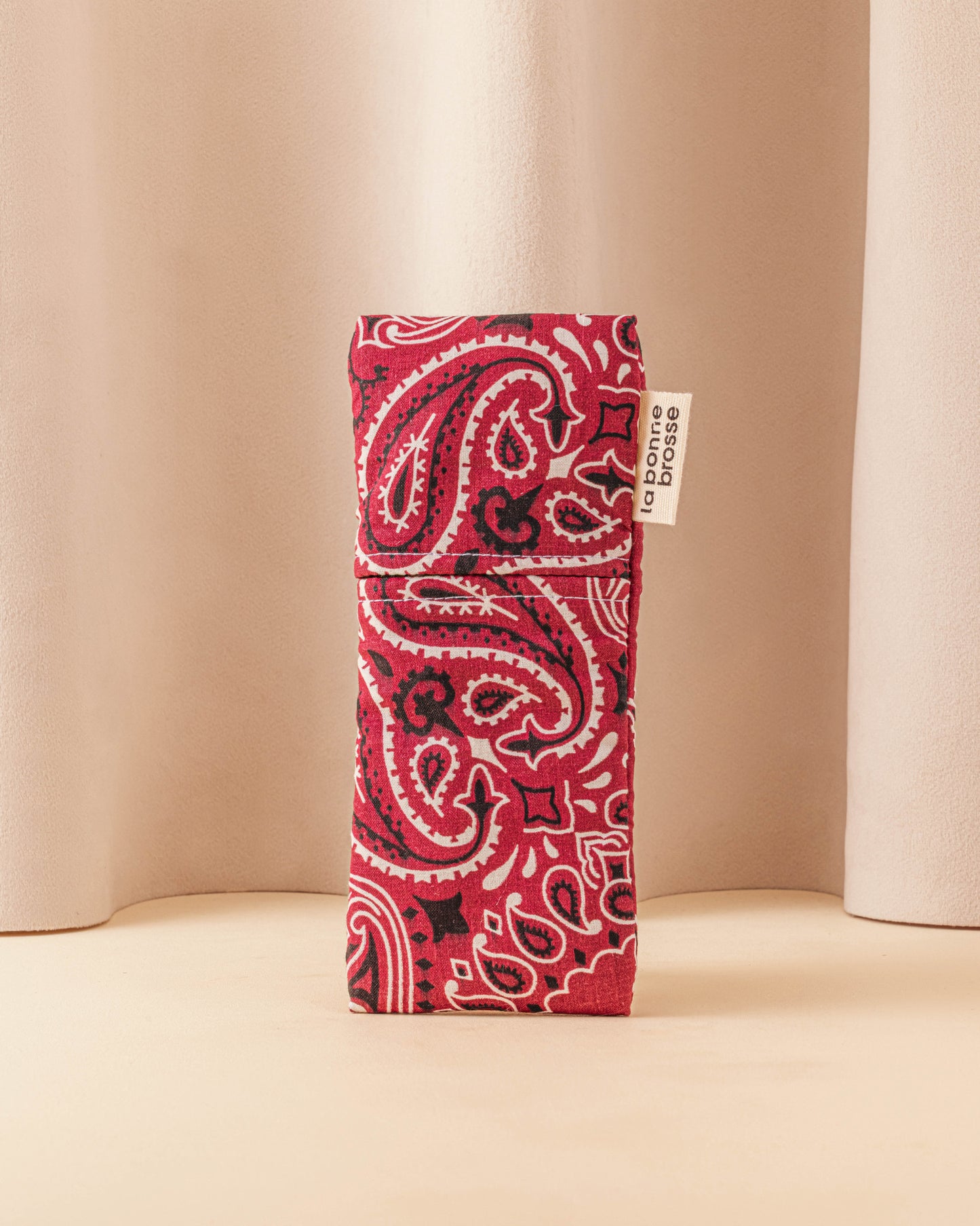 Call It By Your Name x La Bonne Brosse Burgundy Micro Brush Pouch