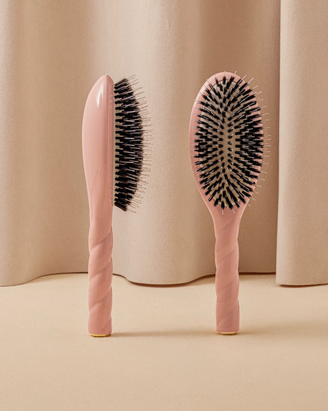 Trio : La Bonne Brosse, son Peigne et sa Pochette Rose Poudré - Image 3