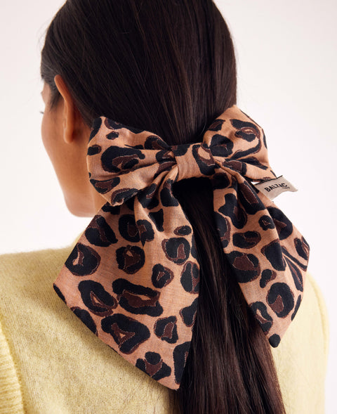 Balzac x La Bonne Brosse Leopard Hair Bow - Image 3