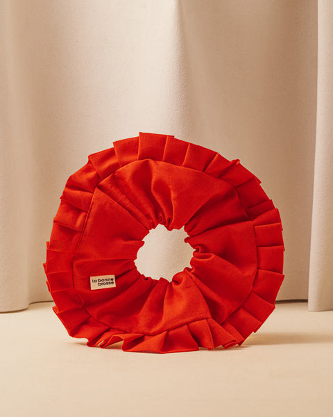 Limited Edition Queen of Hearts The Large Ruffled Scrunchie - Image 1