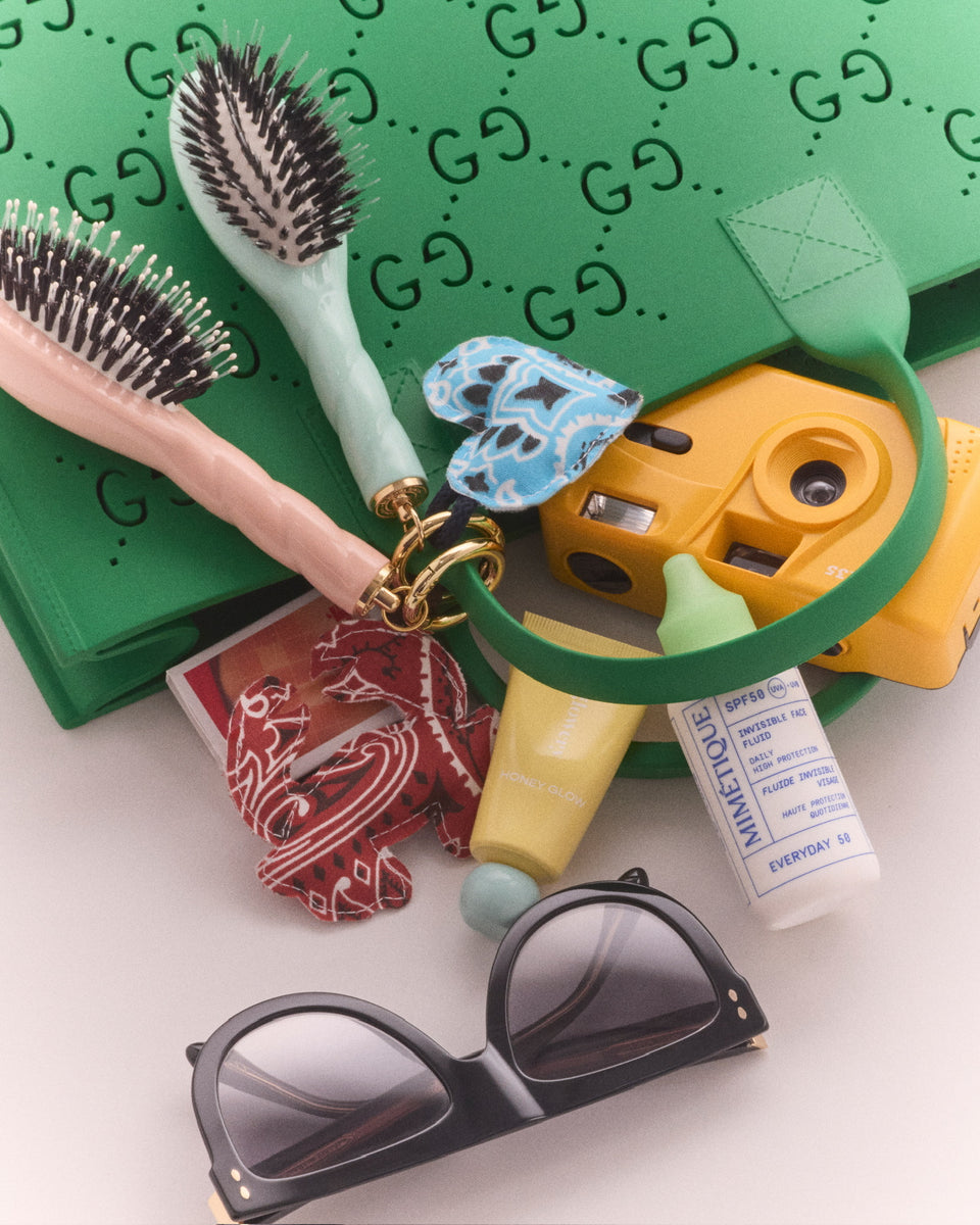 Call It By Your Name x La Bonne Brosse Turquoise Blue Heart Charms