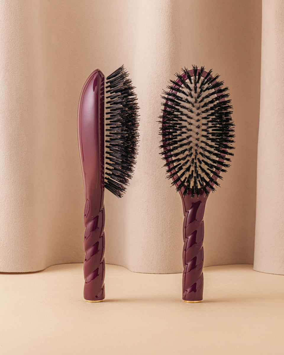 Duo: La Bonne Brosse und ihre Tasche Limitierte Edition Aubergine