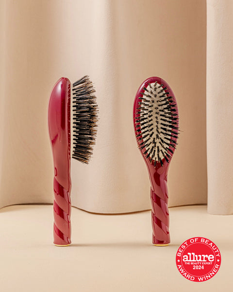 N.01 The Small Shine & Care Hair Brush THE UNIVERSAL Cherry Red - Image 1