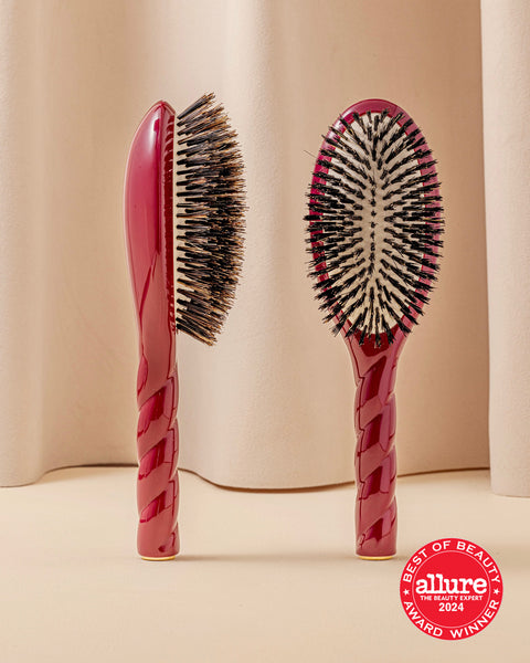 N.01 The Shine & Care Hair Brush THE UNIVERSAL Cherry Red - Image 1