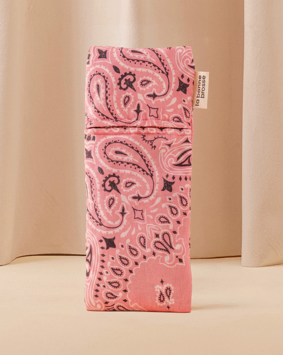 Call It By Your Name x La Bonne Brosse Powder Pink Large Brush Pouch 