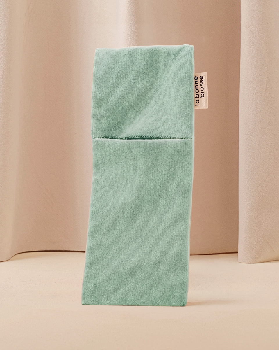 The “Large Brush” Lagoon Blue Pouch