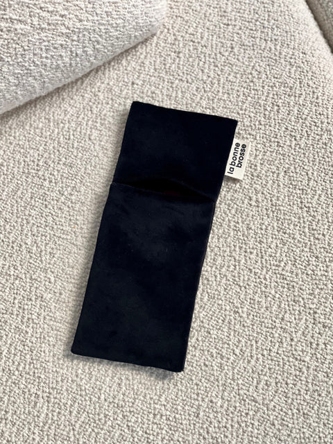 ‘Small Hair Brush’ Pouch Black  - Image 1