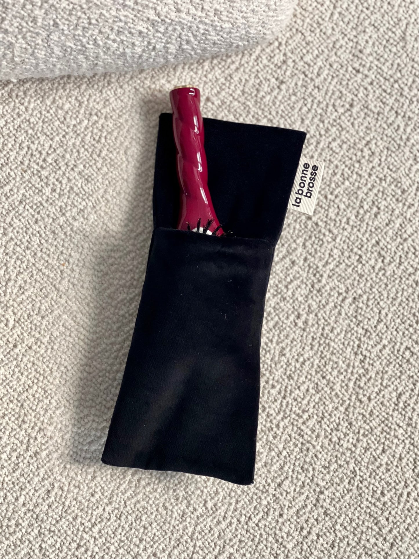 ‘Small Hair Brush’ Pouch Black 