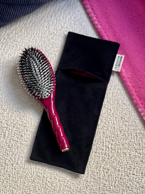 ‘Large Hair Brush’ Pouch Black - Image 2