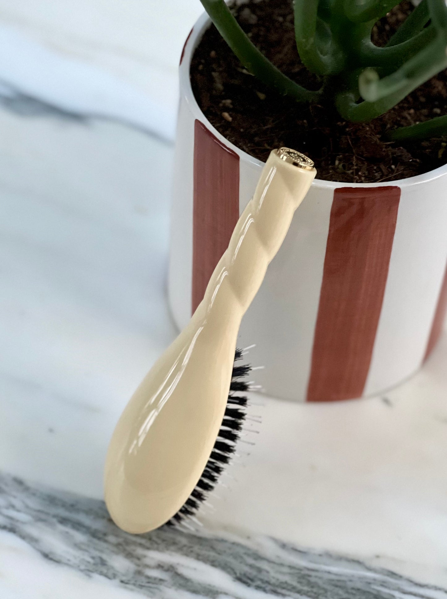 N.02 The Small Care & Detangling Hair Brush THE ESSENTIAL Ivory Cair
