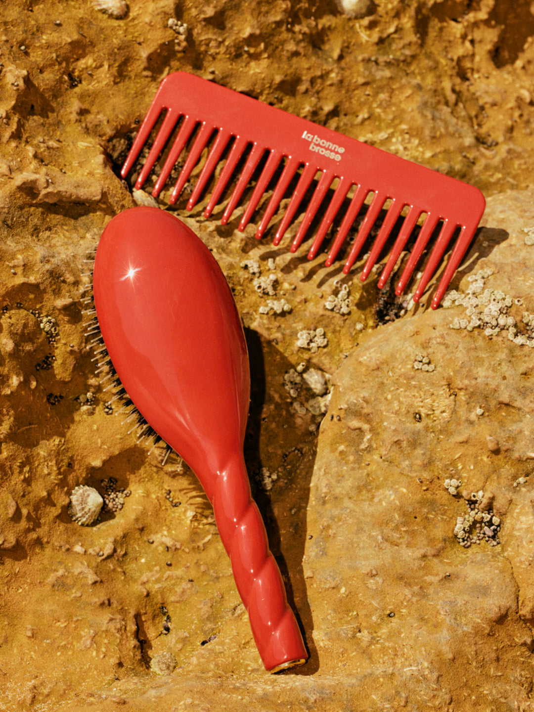 The Large Detangling Comb in Acetate Clay Court