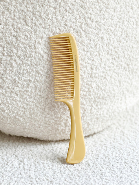 The Handle Comb in Acetate Saffron Yellow - Image 1