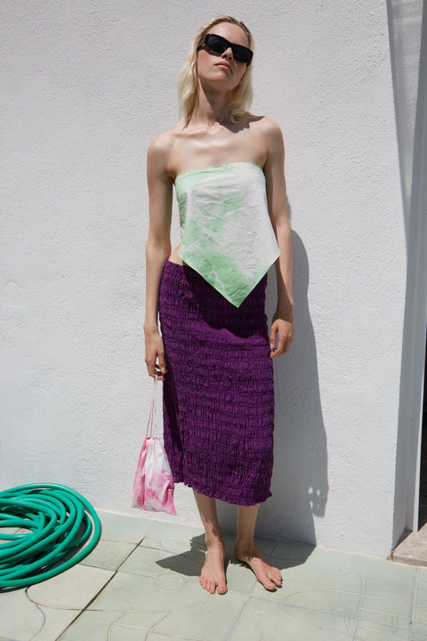 Roseanna x La Bonne Brosse the Green Tie & Dye Headscarf - Image 2