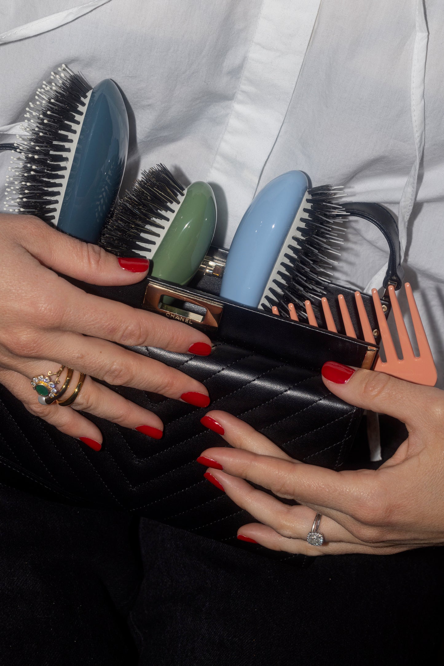 N.01 The Shine & Care Hair Brush The Universal Almond Green