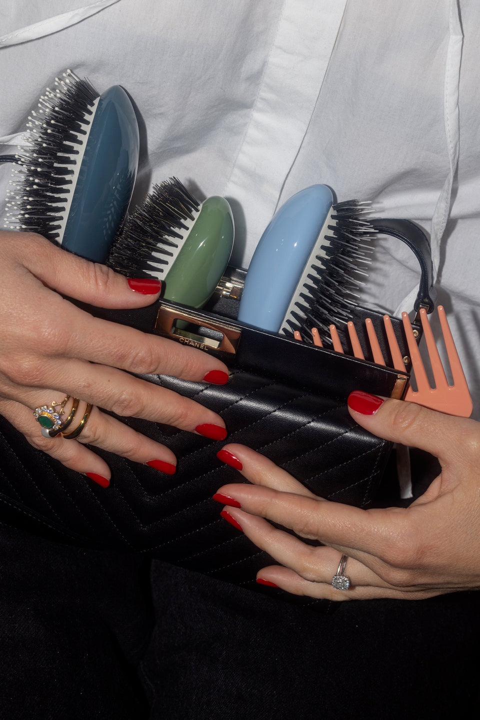 N.01 The Shine & Care Hair Brush The Universal Almond Green