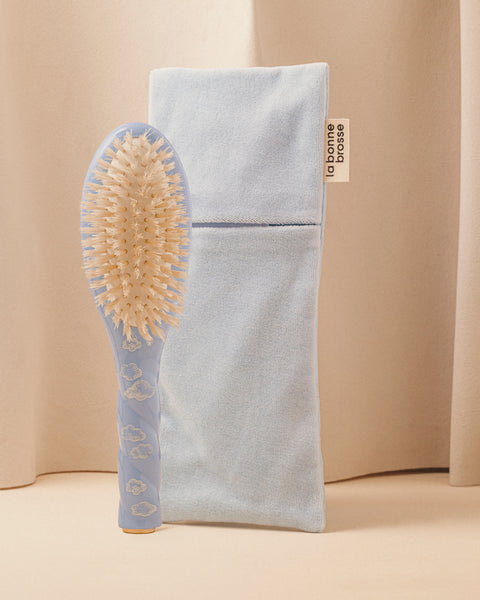 Duo : La Brosse Bébé et sa Pochette Édition Limitée Nuage - Image 1
