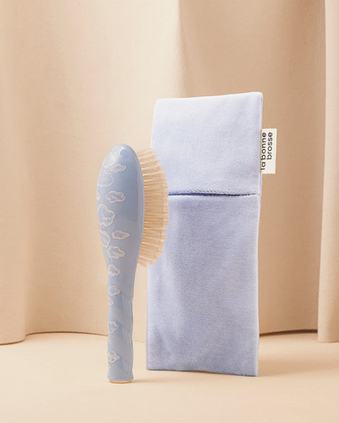 Duo: Die Babybürste und ihre Tasche Limitierte Edition Wolke - Image 1