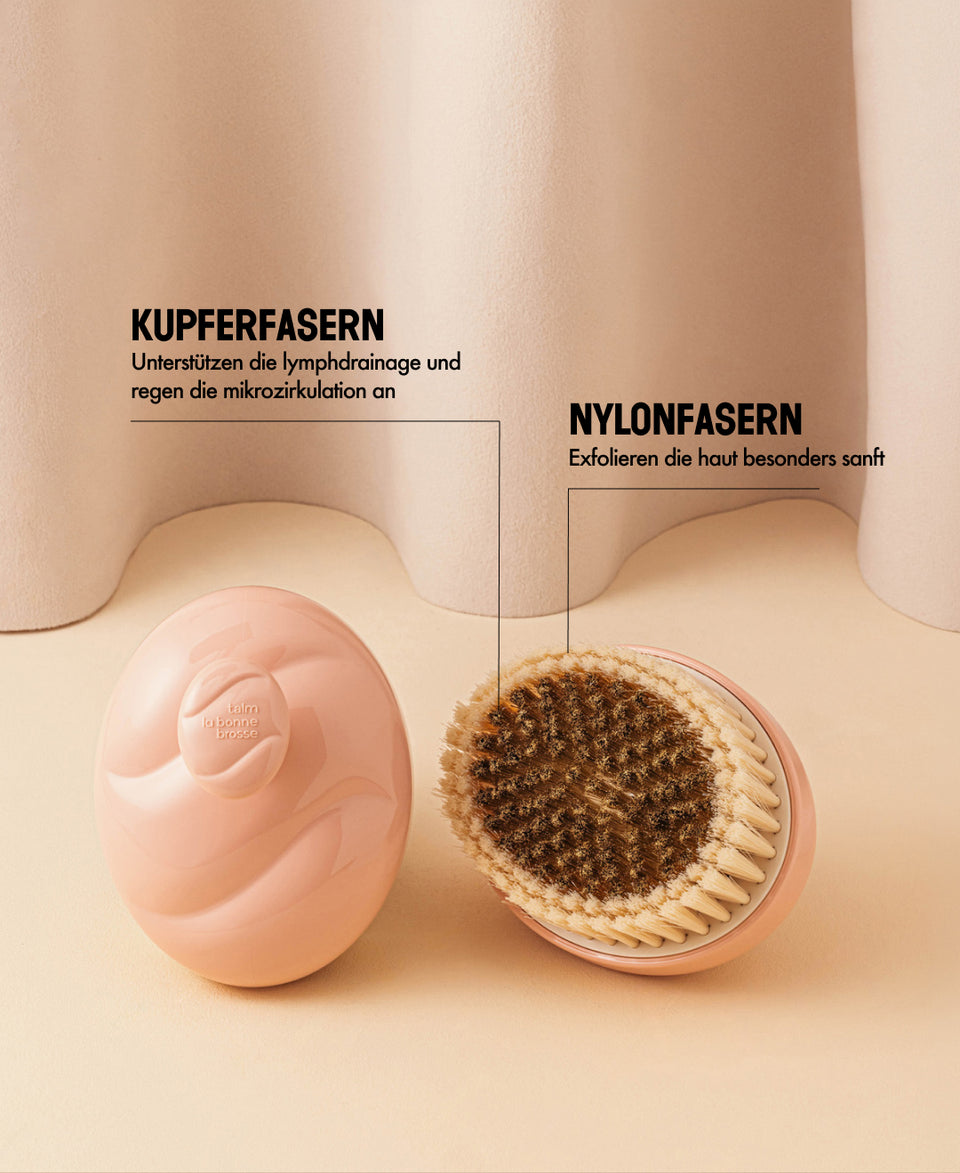 Talm x La Bonne Brosse N.01 Die Körperbürste für empfindliche Haut in Puderrosa