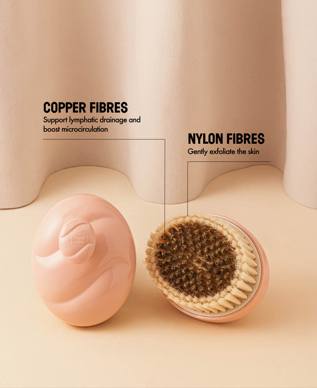 Talm x La Bonne Brosse N.01 The Body Brush Sensitive Skin Powder Pink