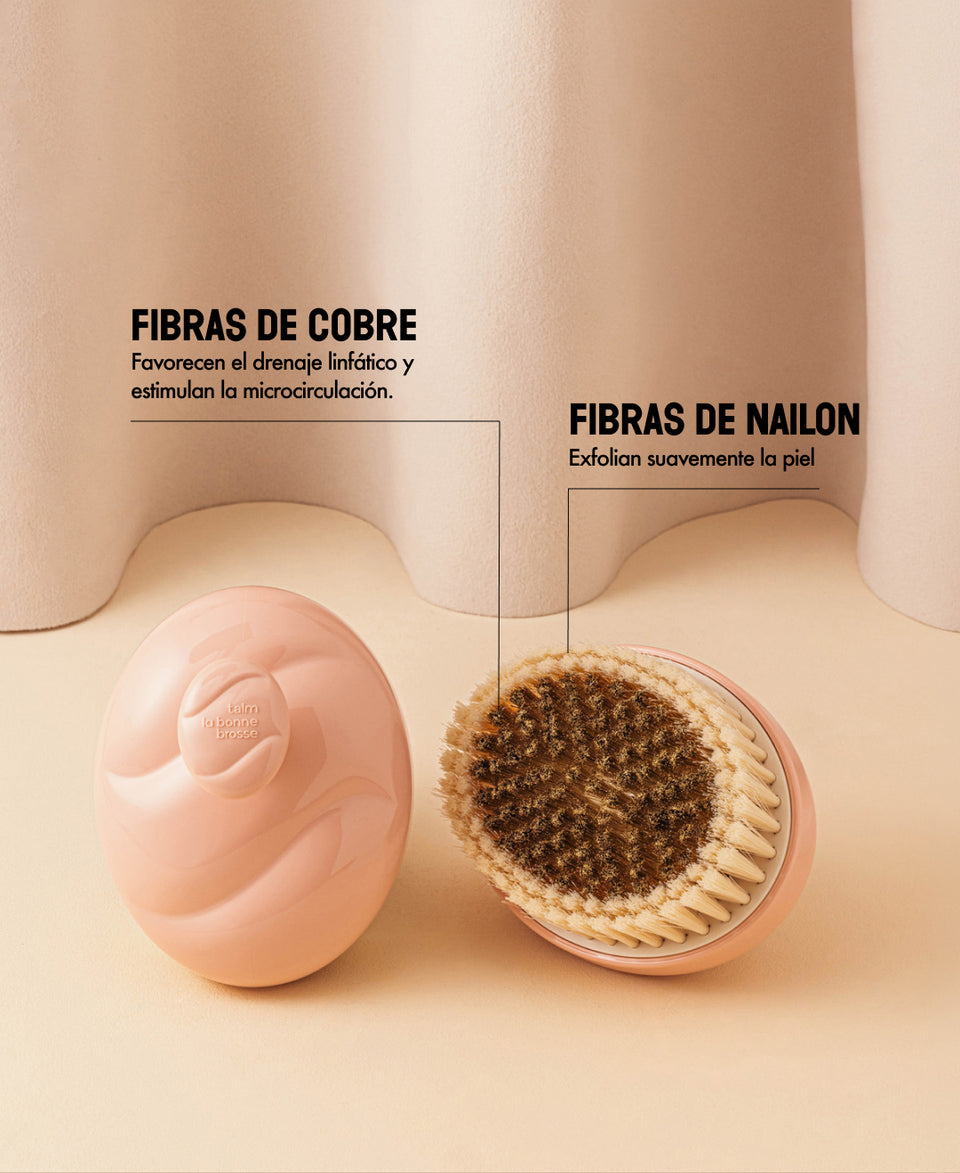 Talm x La Bonne Brosse N.01 El Cepillo Corporal para Pieles Sensibles Rosa Empolvado
