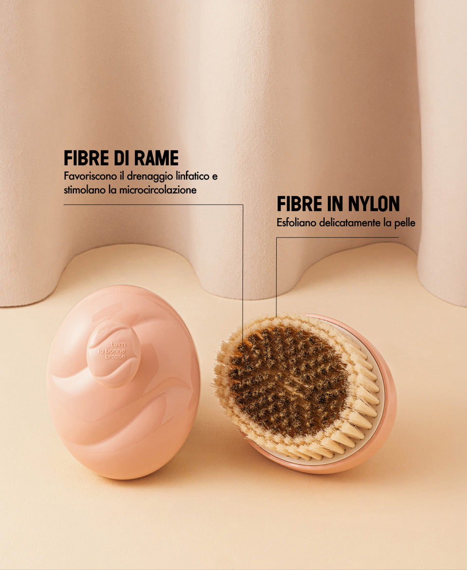 Talm x La Bonne Brosse N.01 La Spazzola Corpo per Pelli Sensibili Rosa Cipria