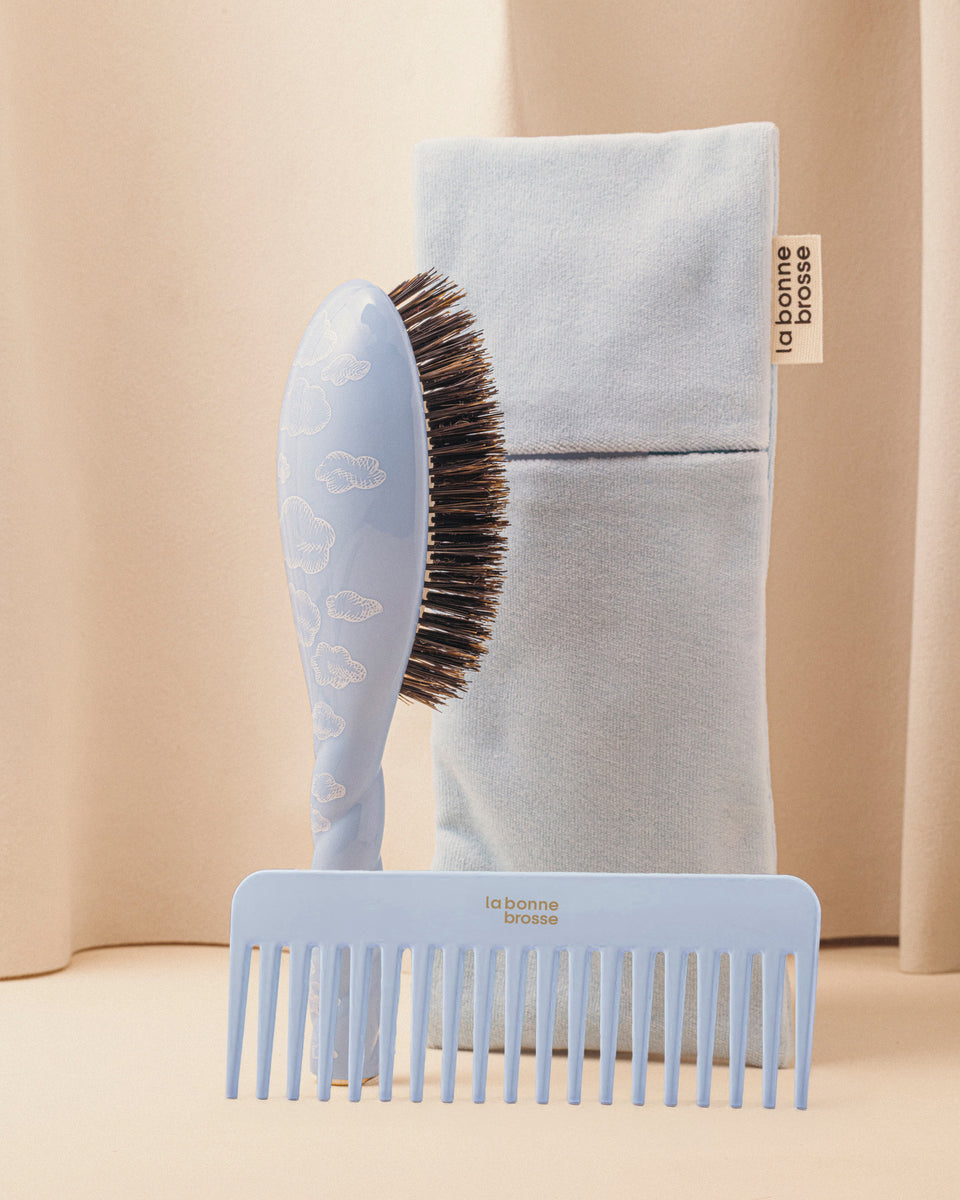 Trio: La Bonne Brosse, its Comb and its Limited Edition Cloud Pouch