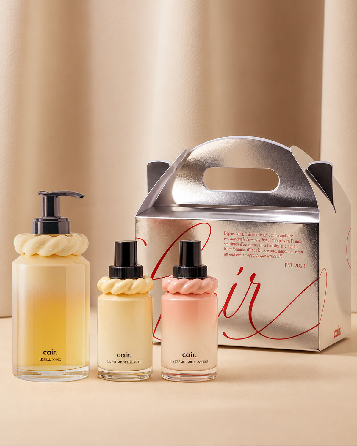 The Hydration & Volume Routine with Its Silver Gift Box