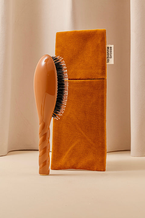 ‘Large Hair Brush’ Pouch Terracotta - Image 1