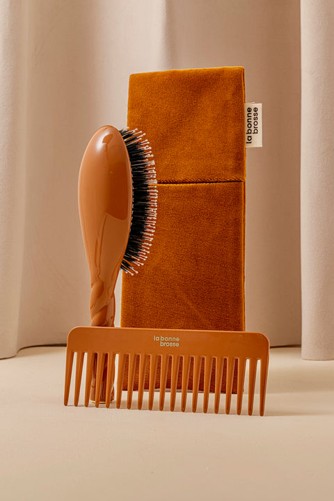 ‘Large Hair Brush’ Pouch Terracotta - Image 2