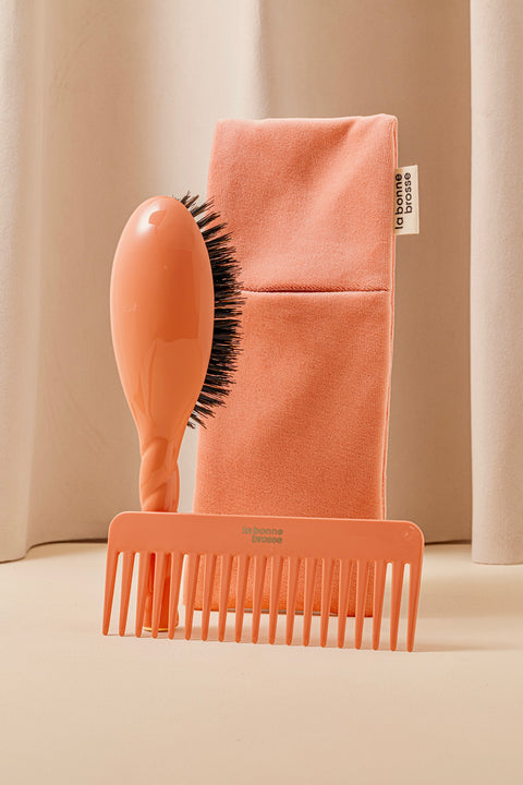 ‘Large Hair Brush’ Pouch Coral - Image 3